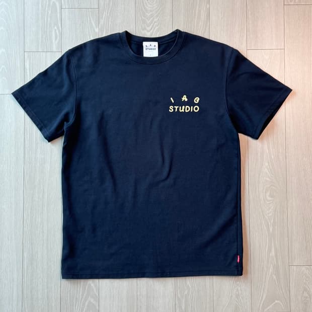 아이앱 스튜디오 x 오뚜기 반팔 티셔츠 네이비