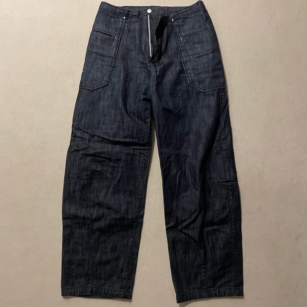 폴리테루 리소 데님 인디고 1사이즈