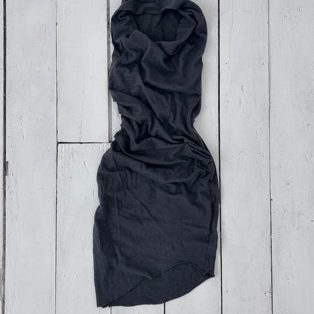 Helmut Lang draped mini dress