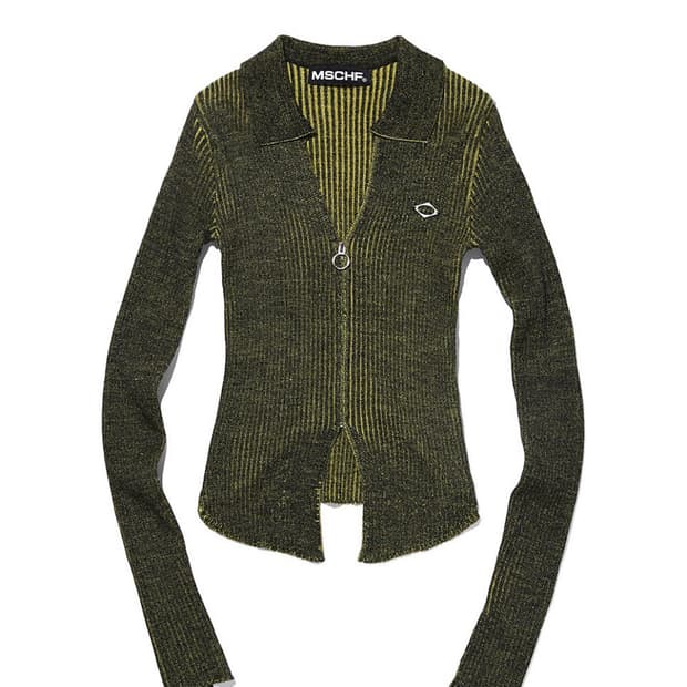 미스치프 니티드 투톤 셔츠