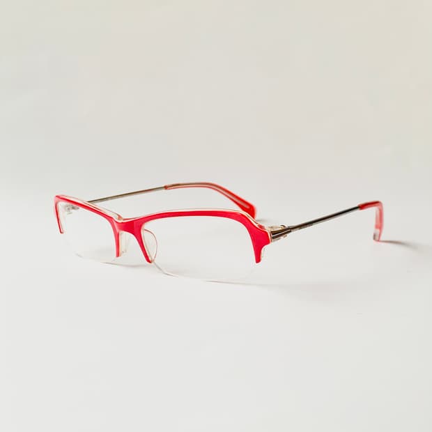 [Event 21] Salvator Rosa 레드 반무테 안경 긱시크