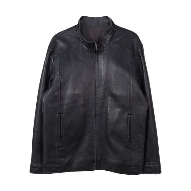 인디안 클래식 리얼 양가죽 블루종 자켓 L