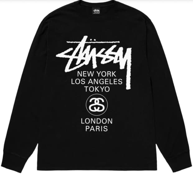 스투시 월드투어 롱슬리브 xl