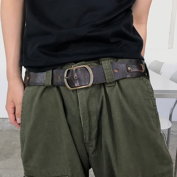 빈티지 레더 벨트