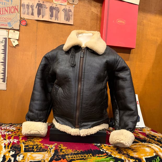 ( L ) B3무스탕 워크웨어 아메카지 레더자켓 무스탕 밀리터리