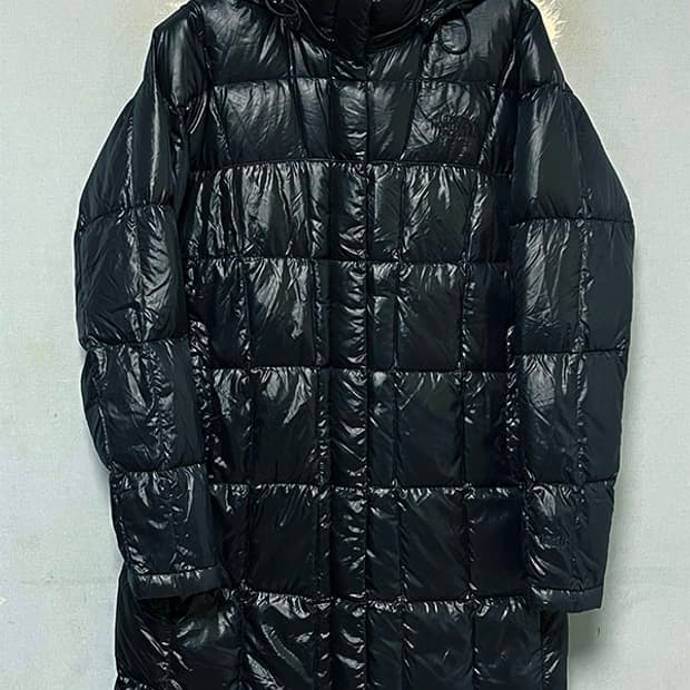 노스페이스 여자 롱패딩 구스다운 유광 캐주얼 S 90 55