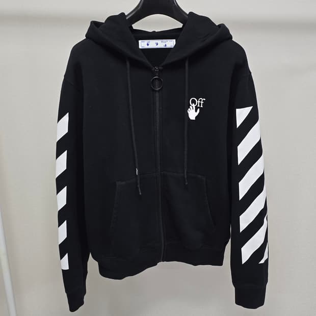 오프화이트 디아그 어그리먼트 후드 집업 L사이즈 100 105 판매