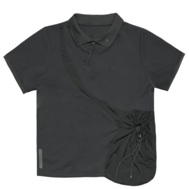 오호스 스트링 홀 피케 티 티셔츠  String Hole PK - t