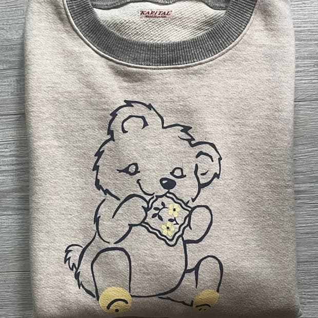 캐피탈 탑 플리스 크루 스웨트셔츠 4사이즈