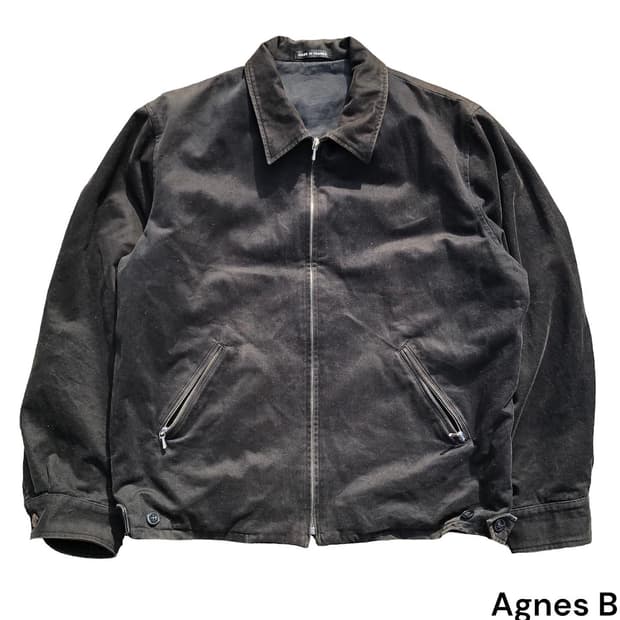 [L~XL] Agnes B 검정 집업 자켓