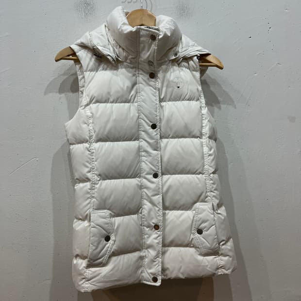 타미힐피거 덕다운 화이트 패딩조끼 베스트 우먼즈 S