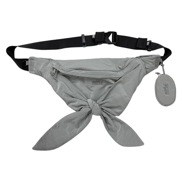 아떼 그레이 리본 슬링백 가방