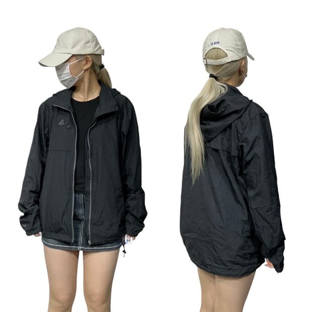 나이키 acg 블랙 바람막이 트랙 자켓 95