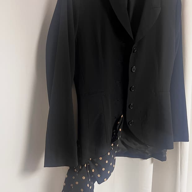 생로랑 도트 자켓