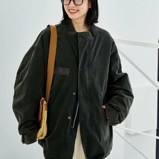 프릭스스토어 m-65 숏 야상 페이디드 블랙