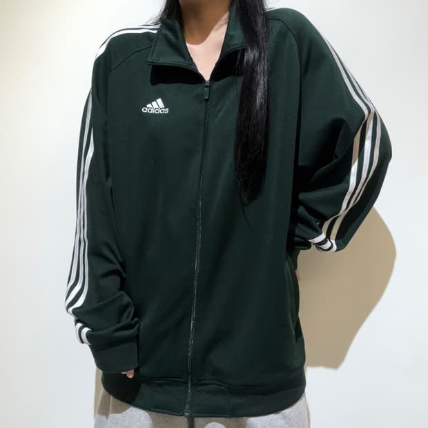아디다스 그린 트랙탑 져지