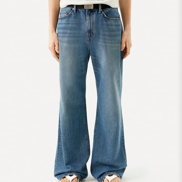 라벨아카이브 와이드 부츠컷 데님팬츠