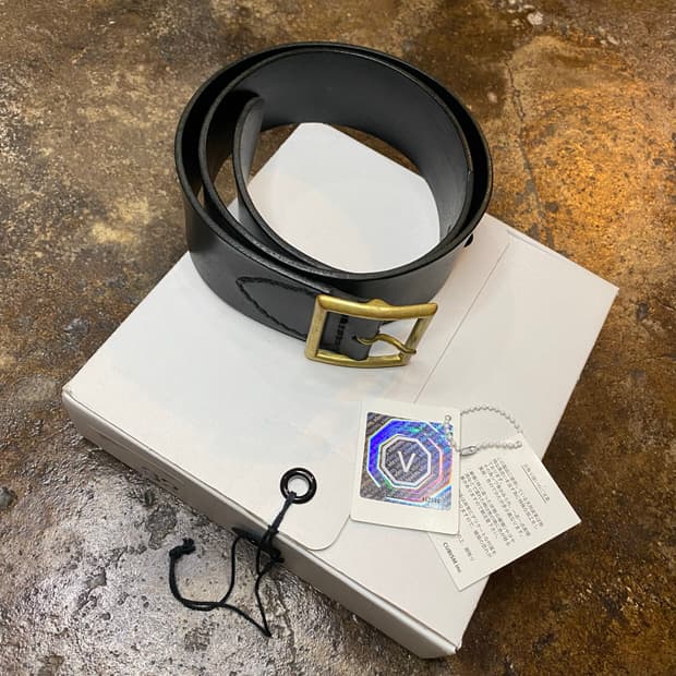 (32) visvim YOGI BELT BLACK