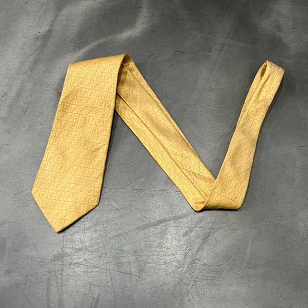  펜디 패턴 실크 넥타이 y15098