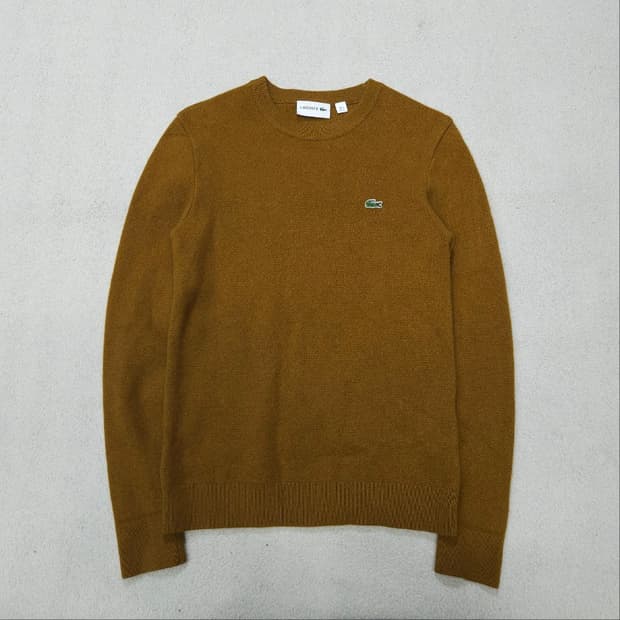 라코스테 울 니트 S 머스타드