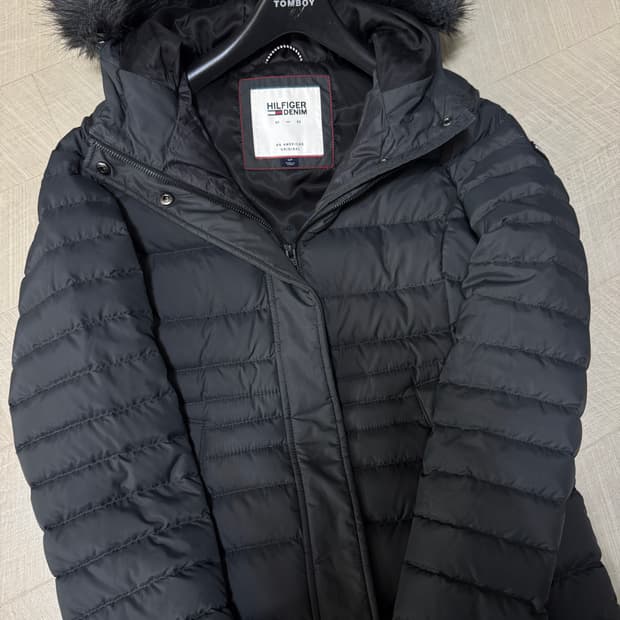 타미힐피거 우먼즈 패딩(털 탈부착 가능)