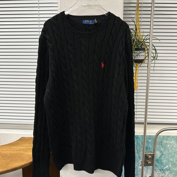 폴로랄프로렌 케이블 니트 신형큐알버전