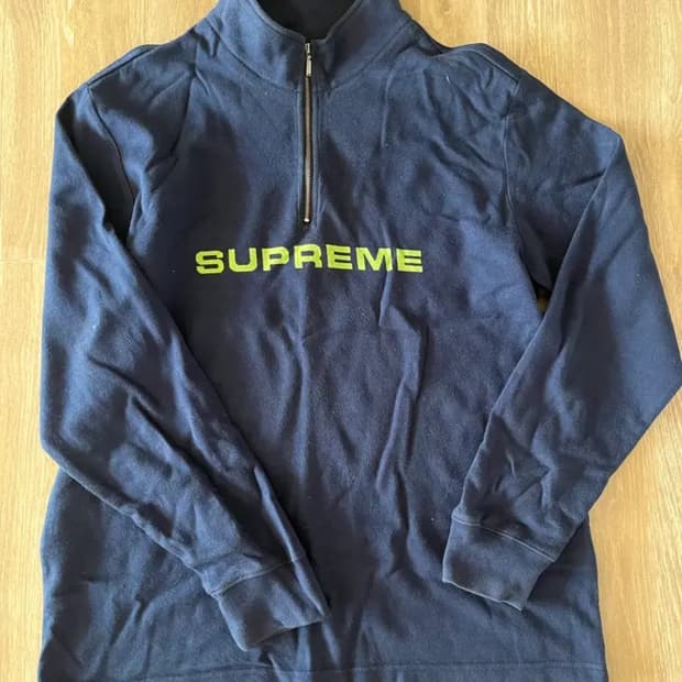 슈프림 자카드 하프집업