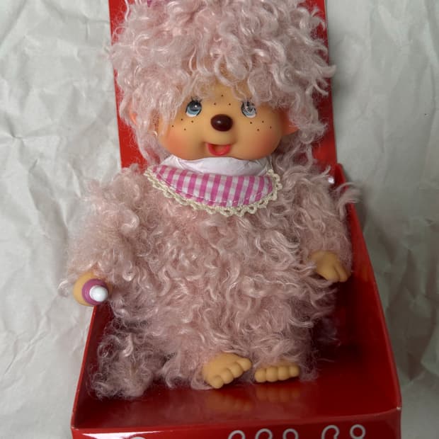 새상품 몬치치 유럽한정 모코모코 핑크 💕