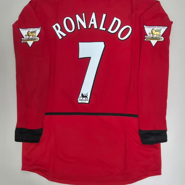02-04 맨유 홈킷 호날두 데뷔시즌 긴팔유니폼 L 레플리카
