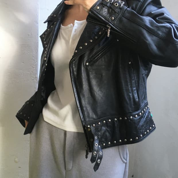 Harley Davidson 할리데이비슨 블랙 라이더 자켓