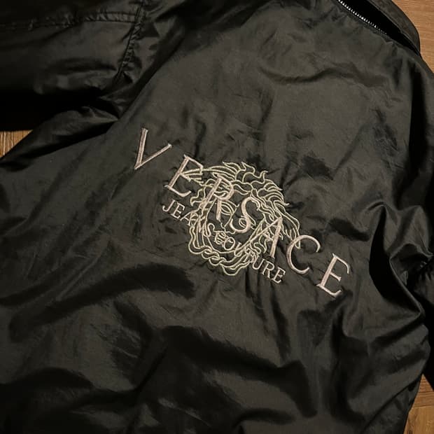 VERSACE EMBROIED BLACK JACKET
