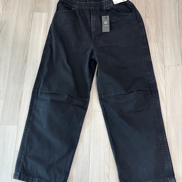 GU 지유 언더커버 데님 이지 팬츠 블랙 L