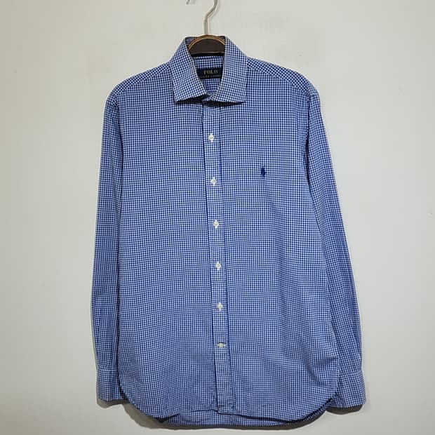 (S) 랄프로렌 폴로 남방 체크 셔츠 기본로고 캐주얼 