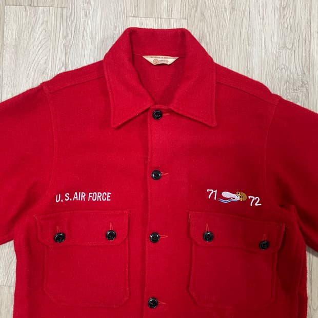 95) 미군 베트남전 스누피 수비니어 울 셔츠자켓(RRL&LVC&폴로)