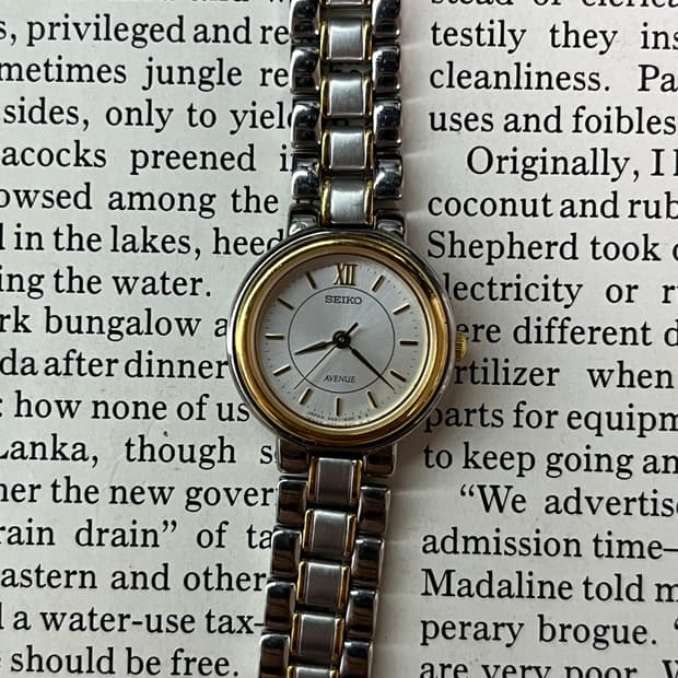 SEIKO 미니 스퀘어 레이디스 쿼츠