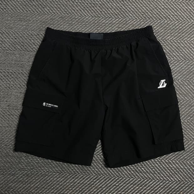 NBA LA LAKERS 카고 유틸리티 컴포터블 쇼츠 블랙o 5318