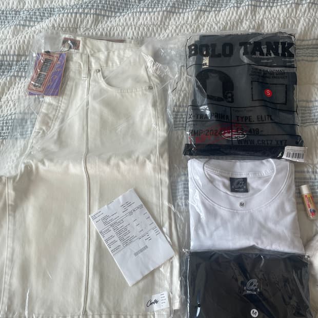 코르테즈 반팔 탱크탑 데님 팬츠