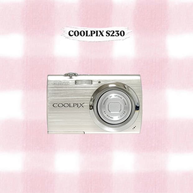 니콘 쿨픽스 S230 실버 빈티지디카