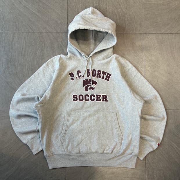 00년대 생산 챔피온 리버스위브 그레이 후드 