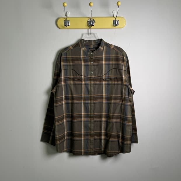 pendleton 펜들턴 체크 패턴 웨스턴 셔츠 L