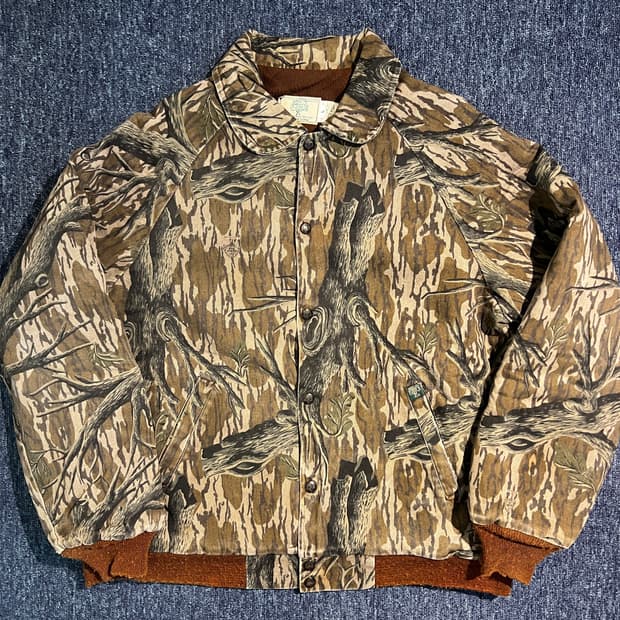 빈티지 90s Mossy Oak 카모 자켓