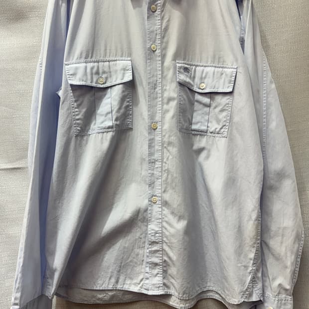 버버리 런던 밀리터리 견장 투포켓 셔츠L(L)