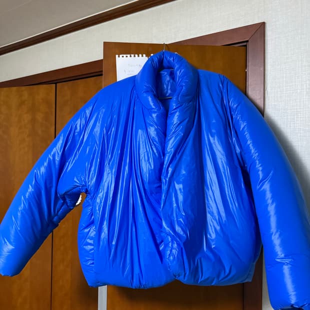 이지 갭 라운드 자켓 블루 xxs