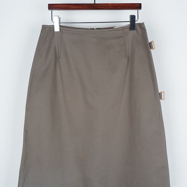 SPORTMAX buckle detail A-line skirt