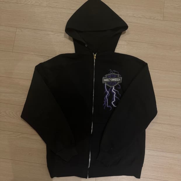 90s 할리데이비슨 후드집업