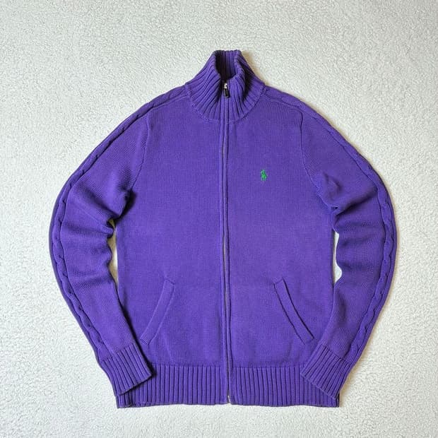 폴로 랄프로렌 00's 코튼 니트 풀집업 자켓 PN7168