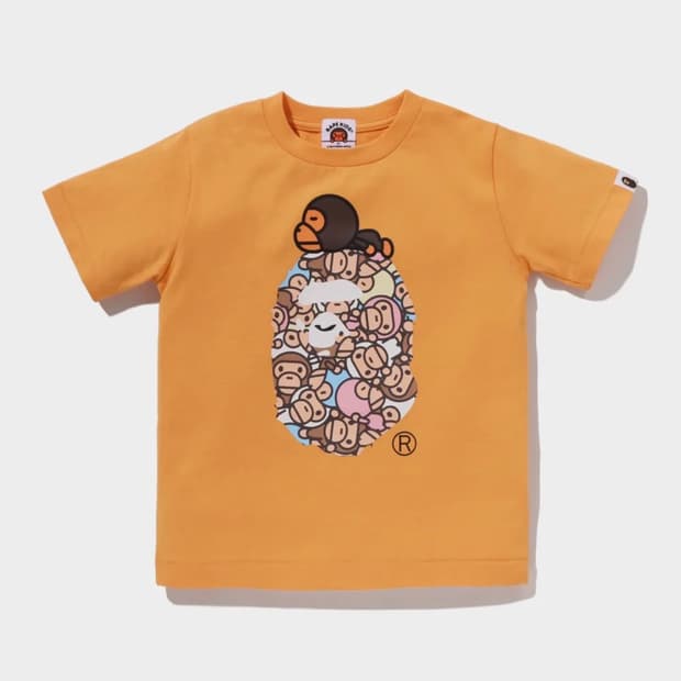 베이비 마일로 멀티 마일로 온 빅 에이프 티셔츠 ORANGE
