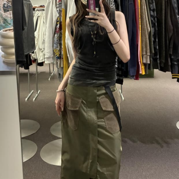 Chic Khaki Grunge 🍸🥝
