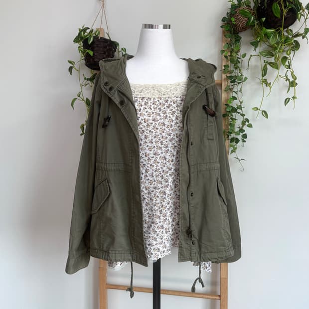 JPN/ 모리걸카키야상 숏야상 아방핏야상 모리룩야상 토글야상 카키야상 