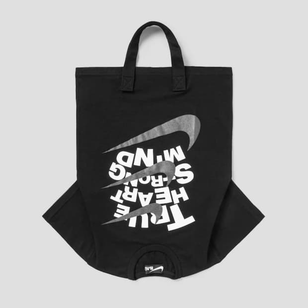 꼼데가르송 블랙 티셔츠백